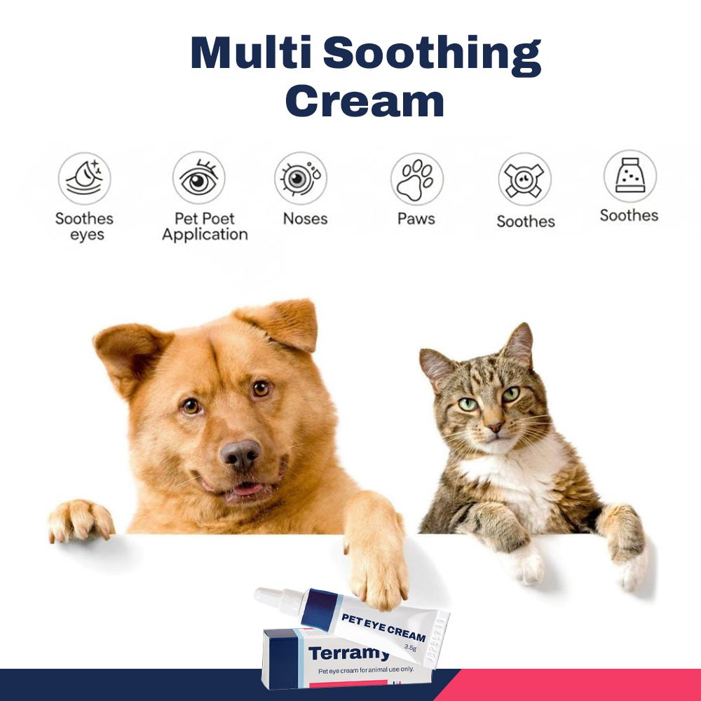 Pet Eye Cream 3.5g Tube – Natural Eye Care for Dogs, Cats, Puppies, Kittens, Horses, Sheep & Cattle | Reduces Redness, Discharge & Tear Stains | Gentle Relief Formula